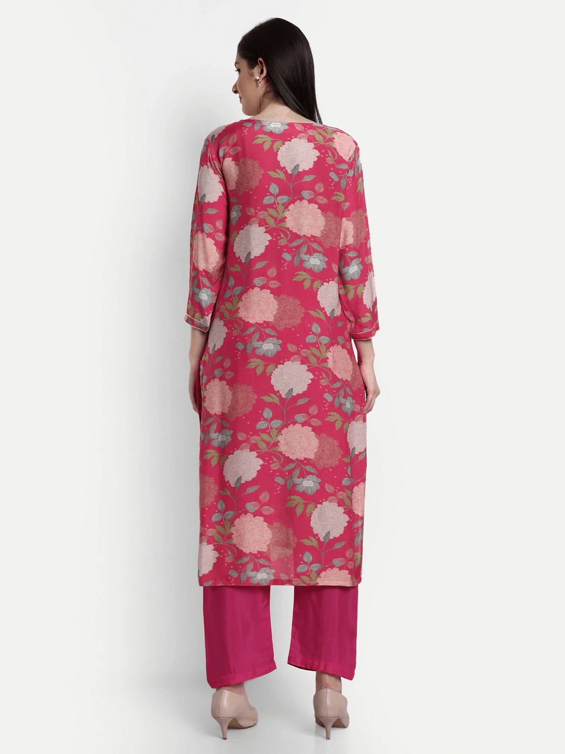 Pure Cotton Floral Printed Kurta Set