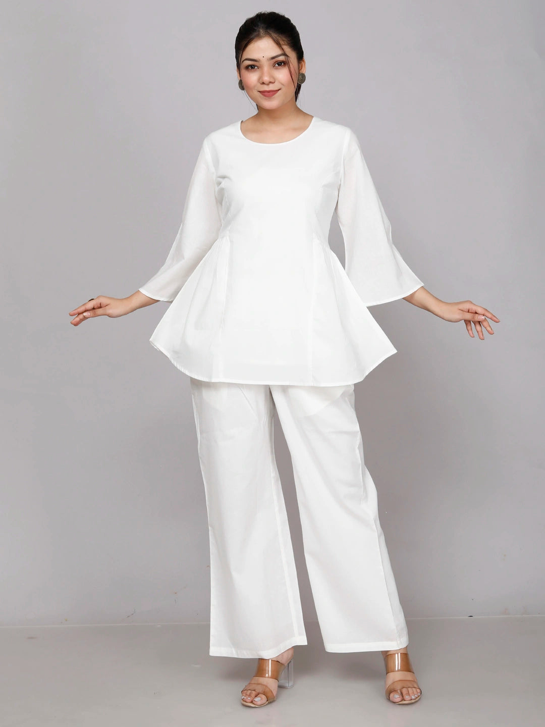 White Cotton Co-ord Set