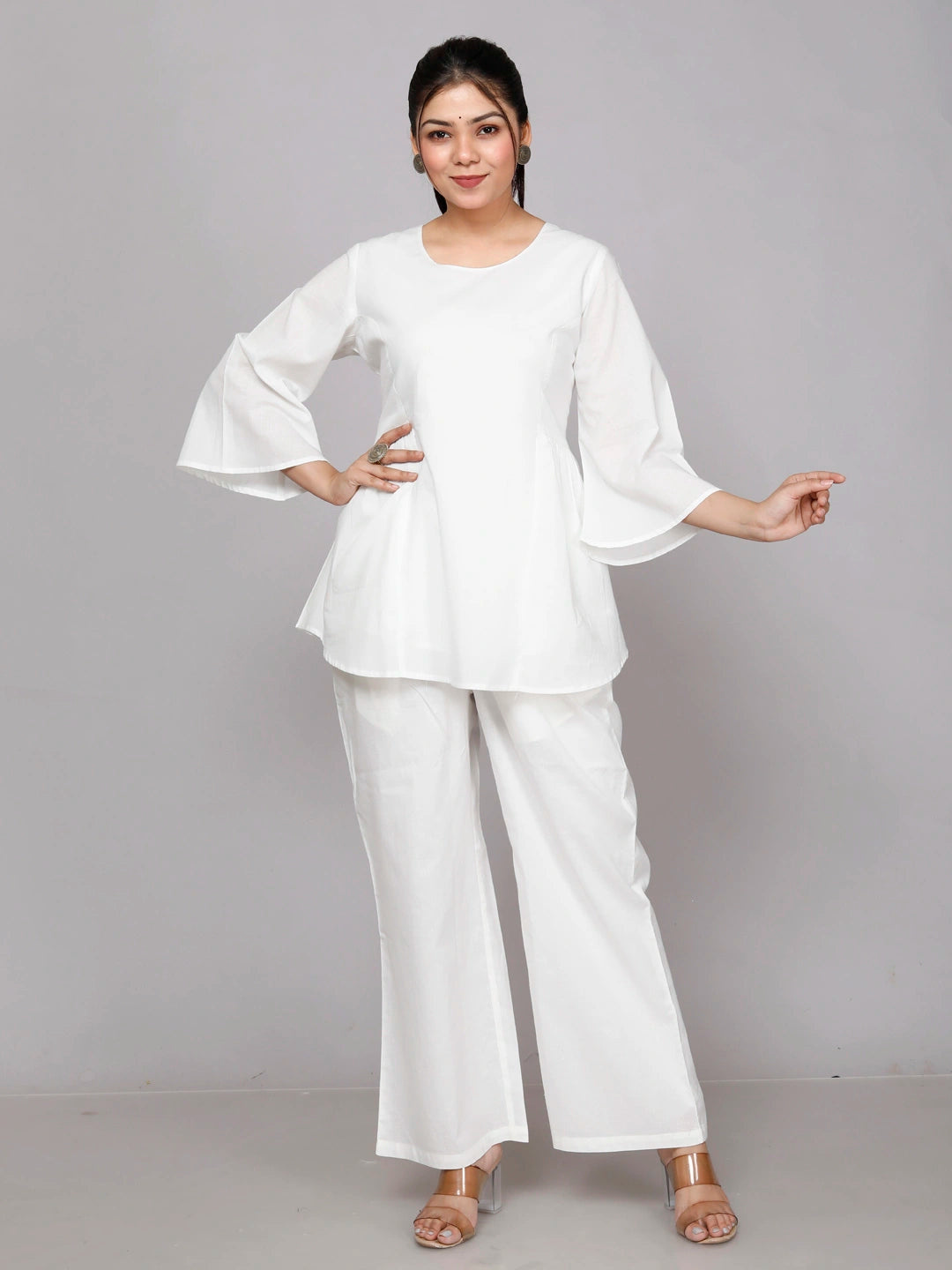 White Cotton Co-ord Set