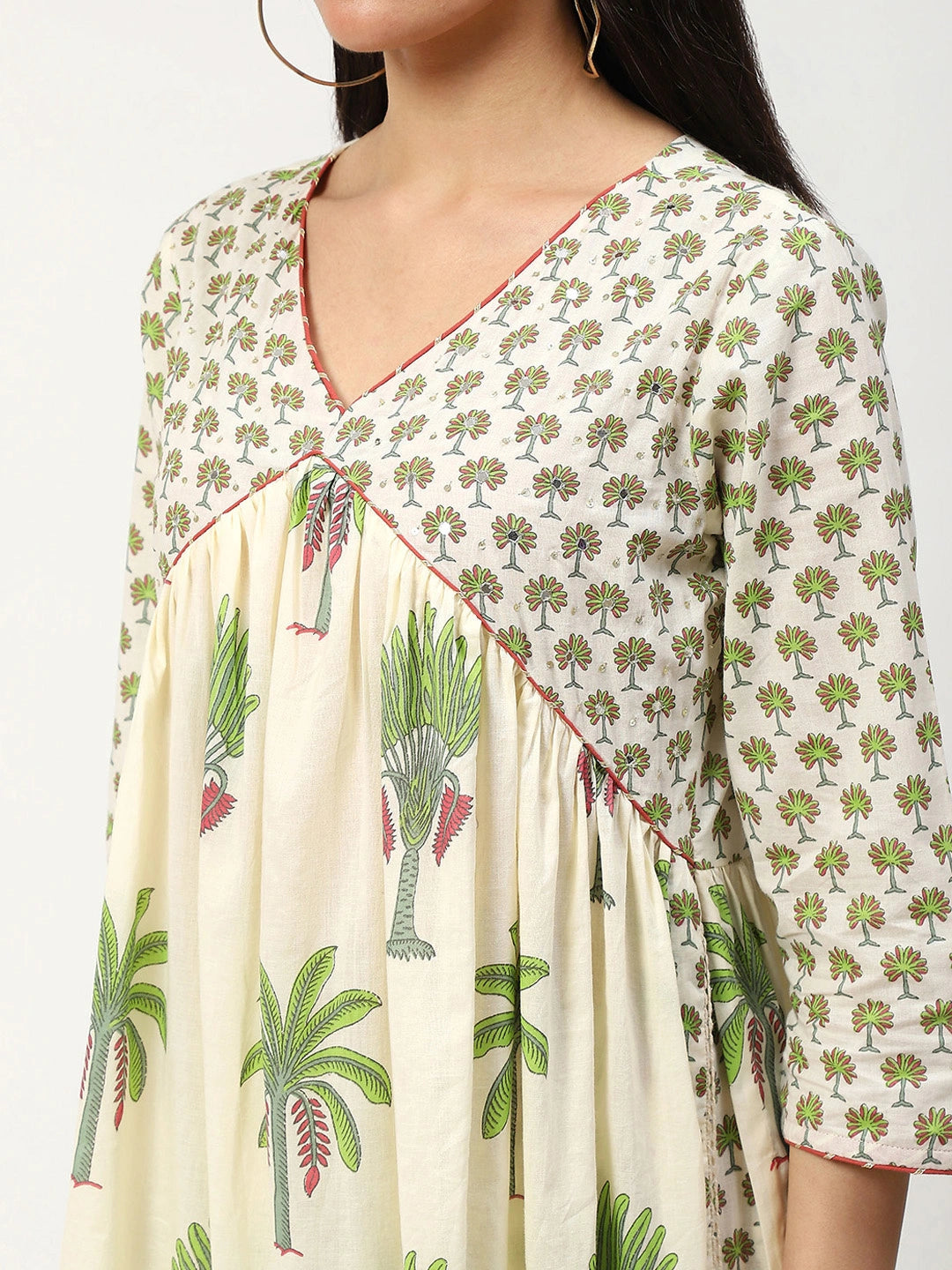 Cotton Printed Kurta Set With Dupatta