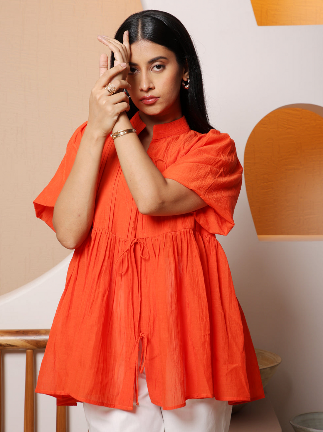 Cotton Viscose Aether Top