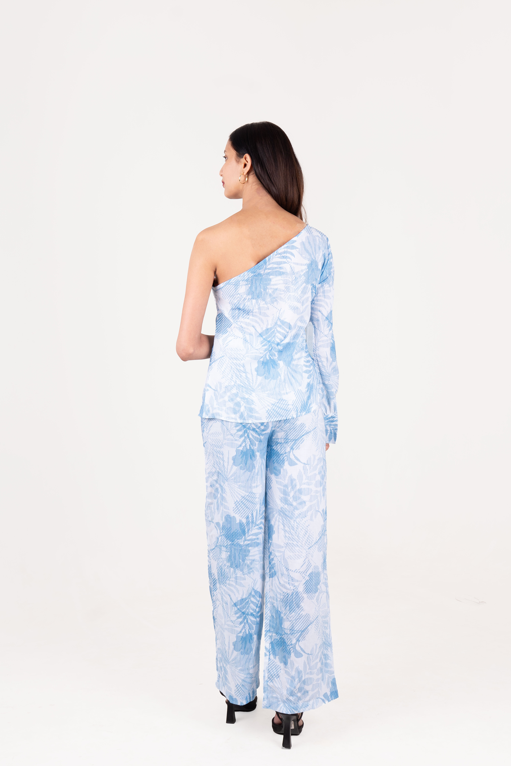 Off Shoulder Printed Cotton Co-ord Set