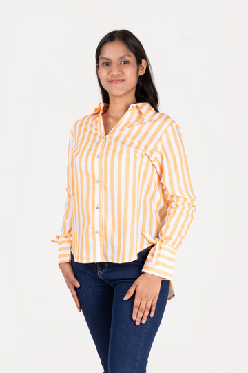 Printed Shirt With Tassel