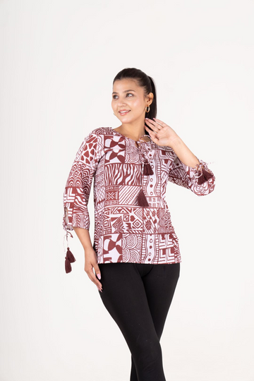 Printed Short Kurti
