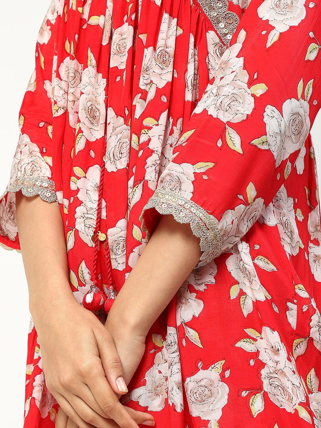 Muslin Kurta Set with Jari Work