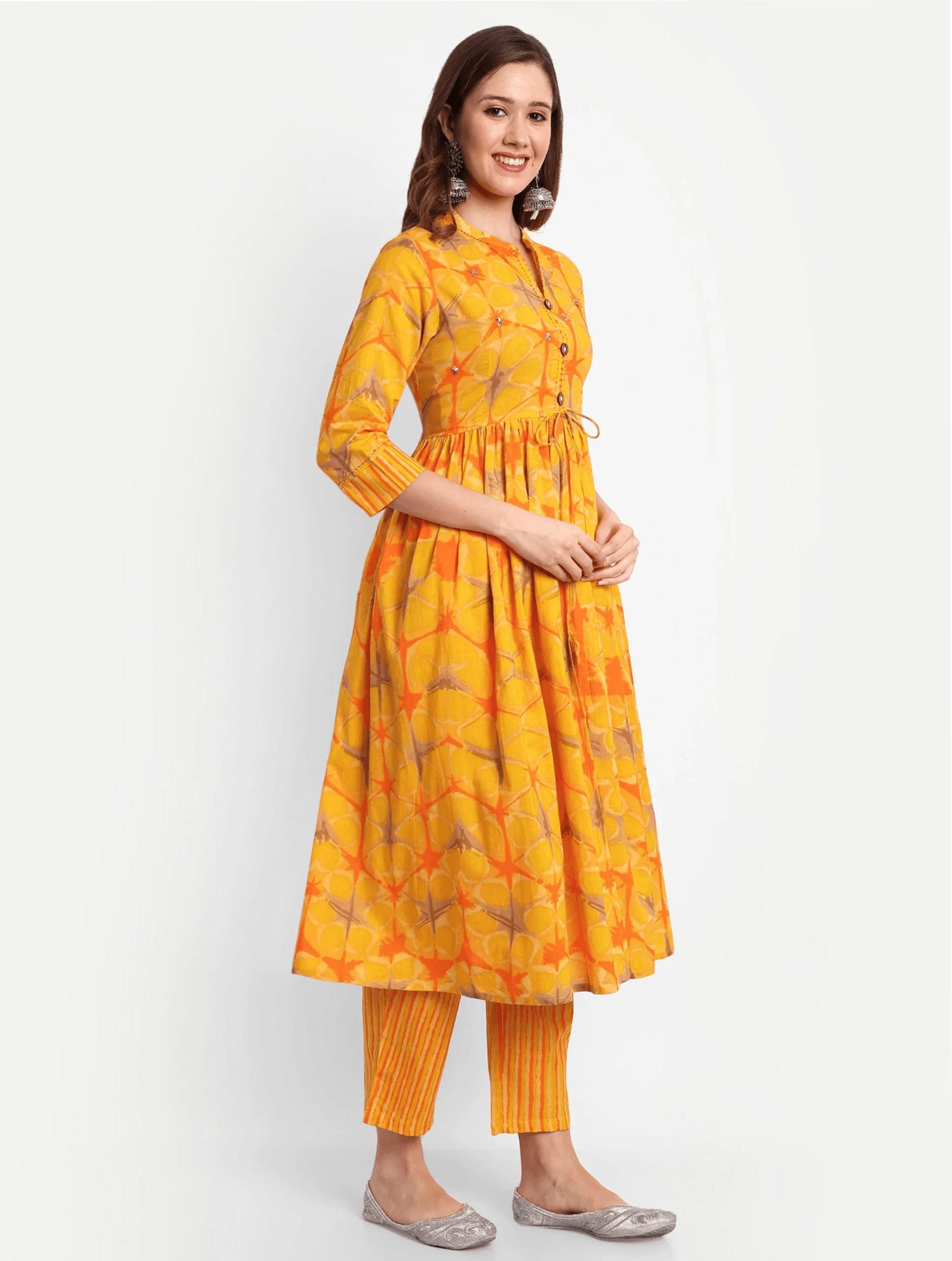 Block Print Kurti With Trouser