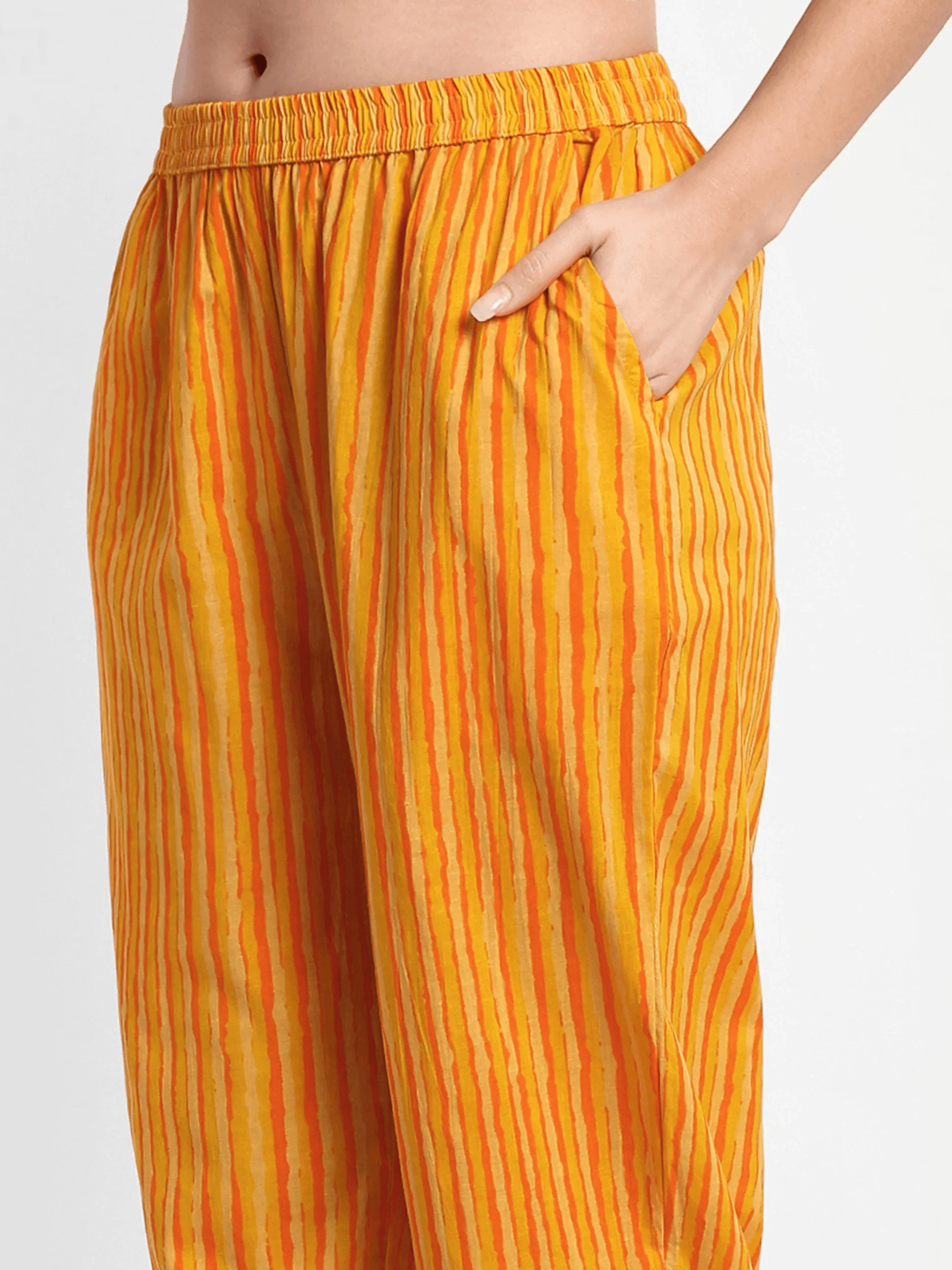 Block Print Kurti With Trouser