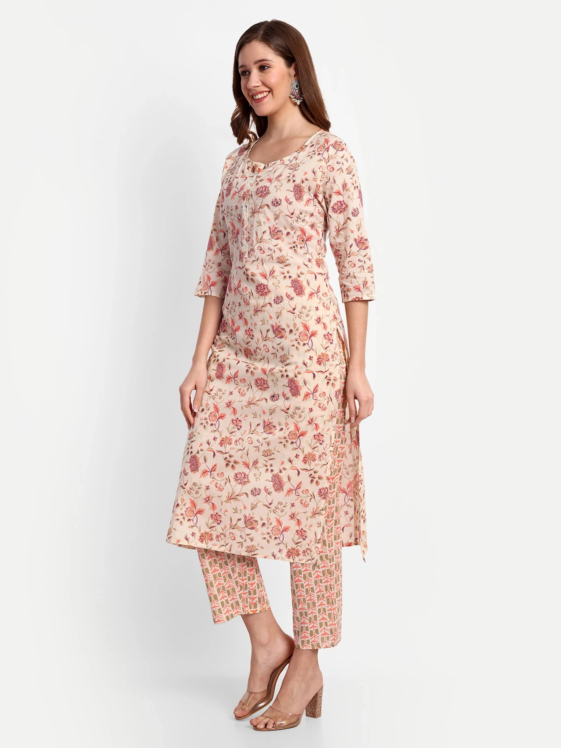 Pure Cotton Printed Kurta Set