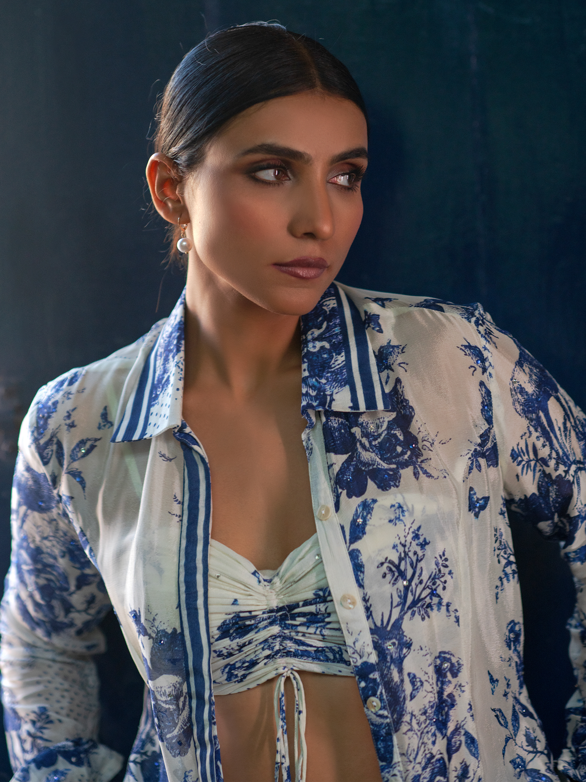 Blue Printed Co-ord Set